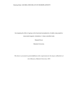 Investigating the effect of ageing on the functional neuroplasticity of adults using repetitive transcranial magnetic stimulation: A sham-controlled study