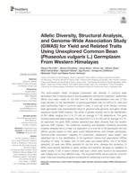 Allelic diversity, structural analysis, and Genome-Wide Association Study (GWAS) for yield and related traits using unexplored common bean (Phaseolus vulgaris L.) germplasm from Western Himalayas