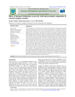 Effect of nitrogen fertilization on growth, yield and proximate composition of selected sorghum varieties
