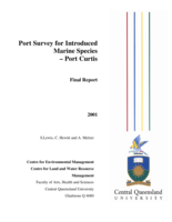 Port Survey for Introduced Marine Species Port Curtis
