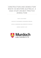 Construction and demolition waste in Western Australia: A case study on best practice demolition