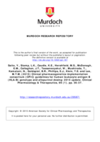 Clinical pharmacogenetics implementation consortium (CPIC) guidelines for human leukocyte antigen B (HLA-B) genotype and allopurinol dosing: 2015 update