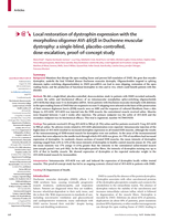 Local restoration of dystrophin expression with the morpholino oligomer AVI-4658 in Duchenne muscular dystrophy: a single-blind, placebo-controlled, dose-escalation, proof-of-concept study