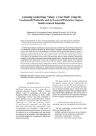 Assessing geoheritage values: A case study using the leschenault peninsula and its leeward estuarine lagoon, south-western Australia