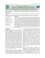 Effect of salt stress on growth of sorghum germplasms at vegetative stage