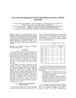 Loss reduction planning in electric distribution networks of IRAN until 2025