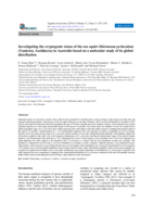 Investigating the cryptogenic status of the sea squirt Didemnum perlucidum (Tunicata, Ascidiacea) in Australia based on a molecular study of its global distribution