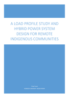 A load profile study and hybrid power system design for remote indigenous communities