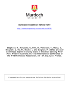 Unusual bottlenose dolphin mortality event in the Swan Canning River Park, Western Australia