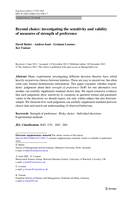 Beyond choice: investigating the sensitivity and validity of measures of strength of preference