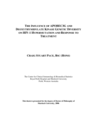 The influence of APOBEC3G and deoxythymidylate kinase genetic diversity on HIV-1 hypermutation and response to treatment