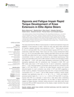Hypoxia and fatigue impair rapid torque development of knee extensors in elite alpine skiers