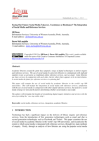 Facing our future: Social media takeover, coexistence or resistance? The integration of social media and reference services