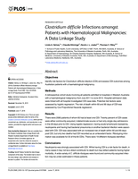 Clostridium difficile infections amongst patients with haematological malignancies: A data linkage study