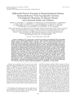Differential narrow focusing of immunodominant human immunodeficiency virus Gag-specific cytotoxic T-Lymphocyte responses in infected African and Caucasoid adults and children