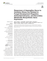 Responses of Aspergillus flavus to oxidative stress are related to fungal development regulator, antioxidant enzyme, and secondary metabolite biosynthetic gene expression