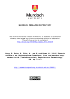 Eimeria collieie n. sp. (Apicomplexa:Eimeriidae) from the western long-necked turtle (Chelodina colliei)