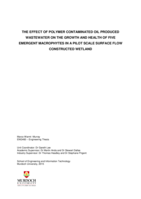 The effect of polymer contaminated oil produced wastewater on the growth and health of five emergent macrophytes in a pilot scale surface flow constructed wetland