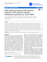 High-quality permanent draft genome sequence of the Mimosa asperata - nodulating Cupriavidus sp. strain AMP6