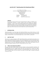 Just hot air?: Teaching about the Greenhouse Effect