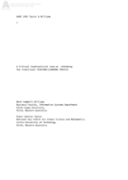 A Critical Constructivist view on reforming the traditional