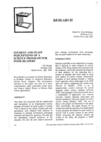 Student and staff perceptions of a science program for poor readers