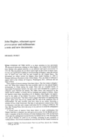 John Hughes, Reluctant agent provocateur and millenarian: A note and new documents