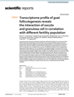 Transcriptome profile of goat folliculogenesis reveals the interaction of oocyte and granulosa cell in correlation with different fertility population