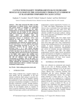 Cattle with flighty temperaments have increased muscle glycogen in the longissimus thoracis et lumborum at slaughter compared to calm cattle