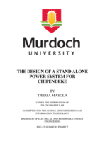 The design of a stand alone power system for Chipendeke