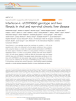 Interferon-λ rs12979860 genotype and liver fibrosis in viral and non-viral chronic liver disease