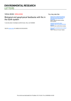 Biological and geophysical feedbacks with fire in the Earth system
