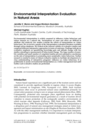 Environmental interpretation evaluation in natural areas