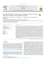 Key issues affecting the current status of infectious diseases in Chinese cattle farms and their control through vaccination
