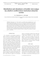 Distribution and abundance of benthic microalgae in a shallow southwestern Australian estuarine system