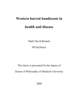 Western barred bandicoots in health and disease