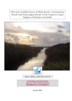 Fish and crayfish fauna of Ellen Brook, Cowaramup Brook and Gunyulgup Brook in the Cape to Cape Region of Western Australia