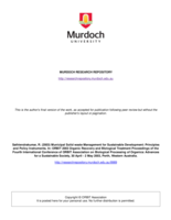 Municipal Solid Waste Management for Sustainable Development: Principles and Policy Instruments