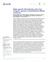 Major genetic discontinuity and novel toxigenic species in Clostridioides difficile taxonomy