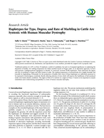 Haplotypes for type, degree, and rate of marbling in cattle are syntenic with human muscular dystrophy