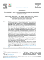 Do Alzheimer's and Lewy body disease have discrete pathological signatures of gait?