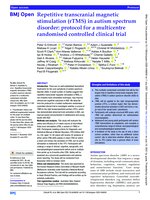 Repetitive transcranial magnetic stimulation (rTMS) in autism spectrum disorder: protocol for a multicentre randomised controlled clinical trial
