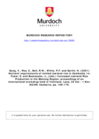 Nutrient requirements of rainfed lowland rice in Cambodia