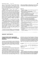 Computerised axial tomography findings in patients with migrainous headaches