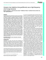 Amazon river dolphins (Inia geoffrensis) use a high-frequency short-range biosonar