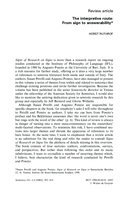 The interpretive route: From sign to answerability