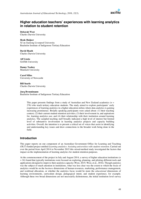 Higher education teachers’ experiences with learning analytics in relation to student retention