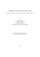 The challenges of teaching and learning on the edge of academe:A qualitative case study of student and tutor participants in a first year online unit