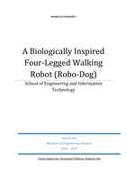 A Biologically Inspired Four-Legged Walking Robot (Robo-Dog)