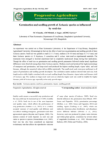 Germination and seedling growth of Sesbania species as influenced by seed size